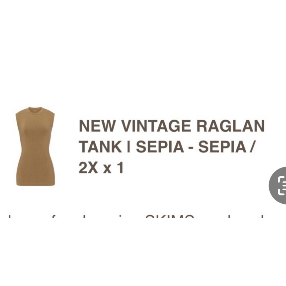 Skims super cute Raglin Tank - Picture 5 of 5
